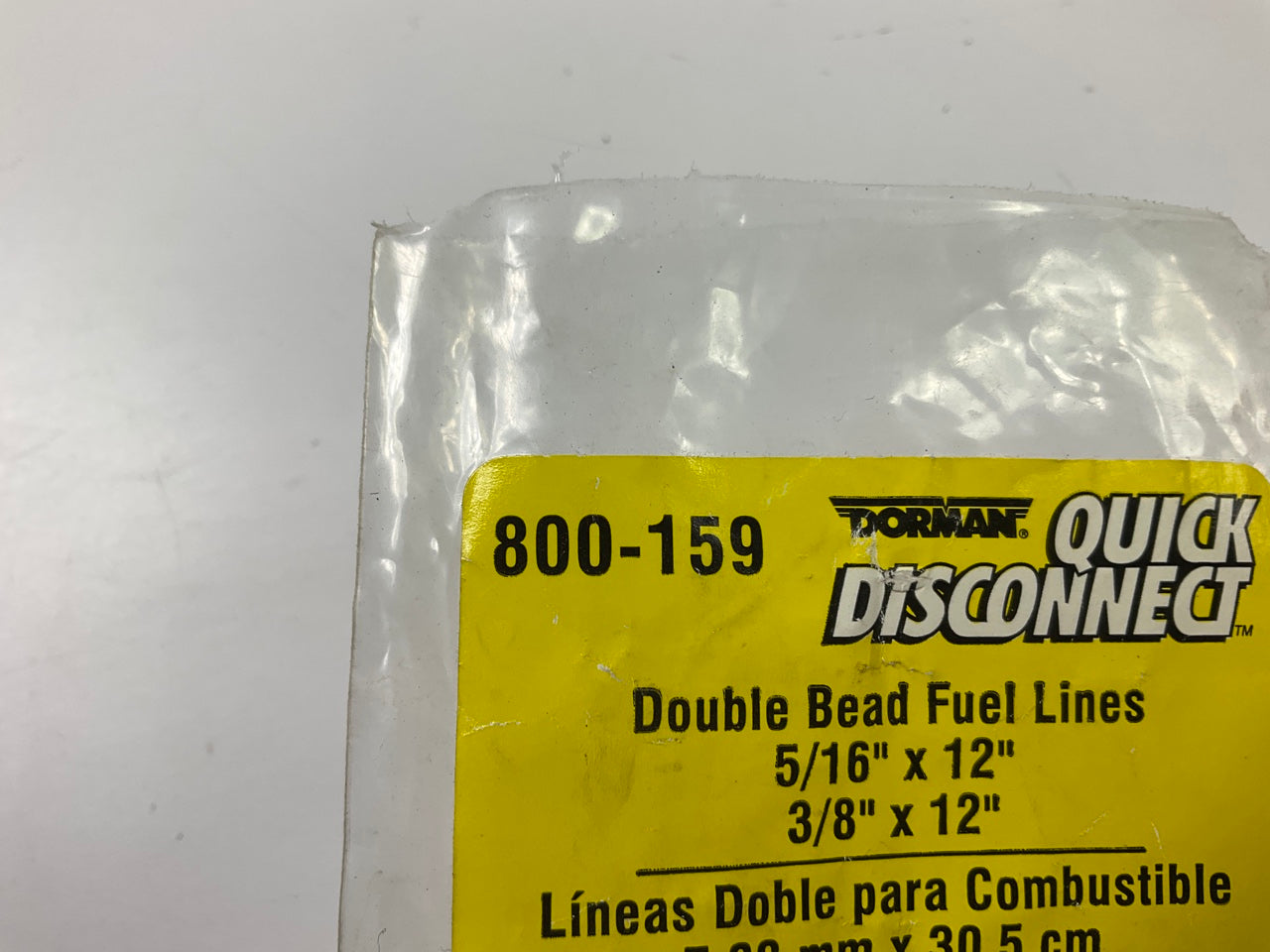 Dorman 800-159 Double Bead 5/16'' & 3/8'' Steel Fuel Repair Lines, 12'' Long