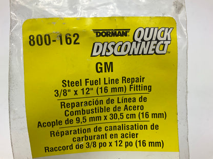 Dorman 800-162 Steel Fuel Line Repair Kit, 90 Degree, 3/8'' X 12'' 16mm Fitting