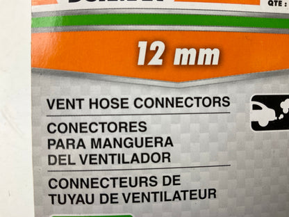 (2) Dorman 800-167 Crankcase Ventilation Hose Connectors, Straight To 12mm Barb