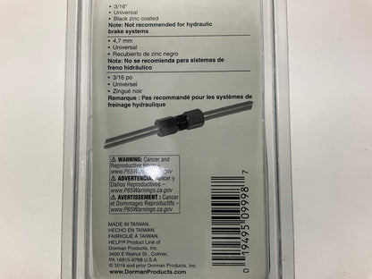 Dorman 800-202 Universal High Pressure Compression Connector Union 3/16''