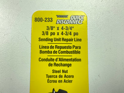 Dorman 800-233 Fuel Sending Unit Repair Line, 90 Degree 3/8'' X 4-3/4''