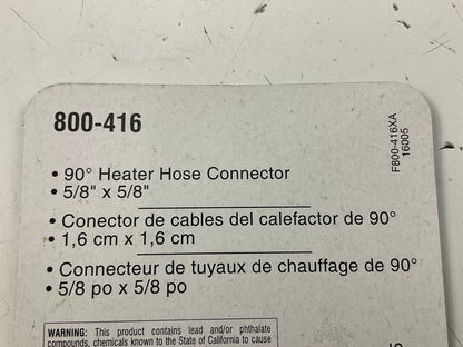 Dorman 800-416 Heater Hose Connector 5/8 X 5/8, 90 Degree Elbow