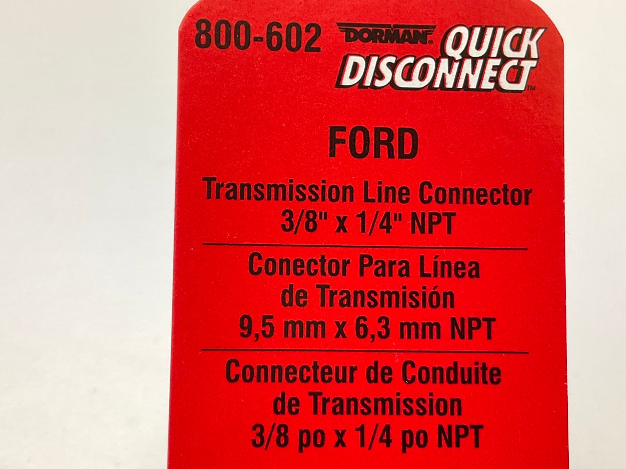 Dorman 800-602 Transmission Oil Line Cooler Connector, 3/8'' X 1/4'' NPT