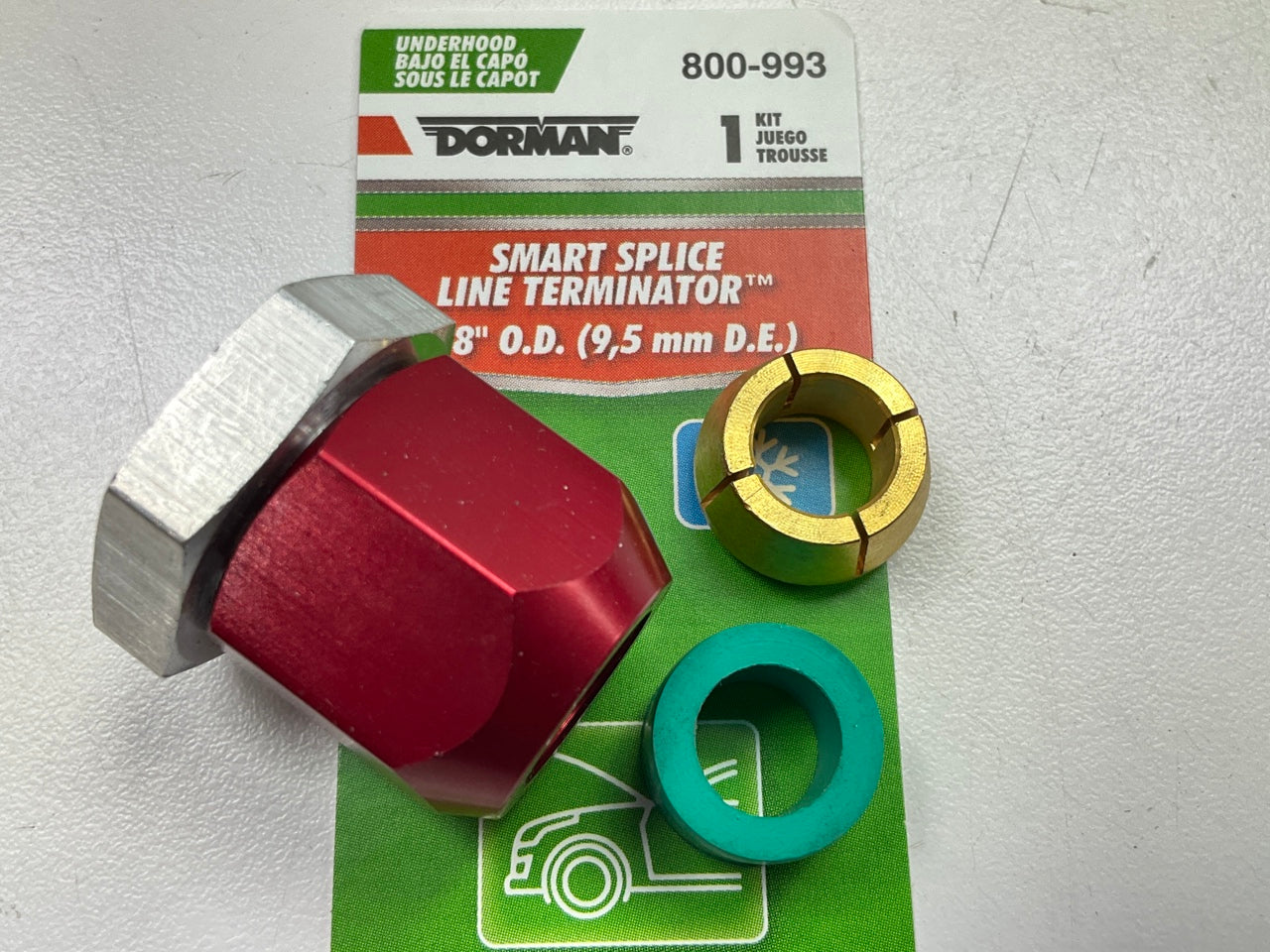 Dorman 800-993 Aluminum Line Block Off For 3/8 A/C Line