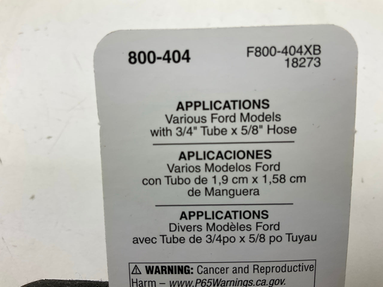 Dorman 800404 HVAC Heater Hose Connector - Ford 3/4'' Tube X 5/8'' Hose
