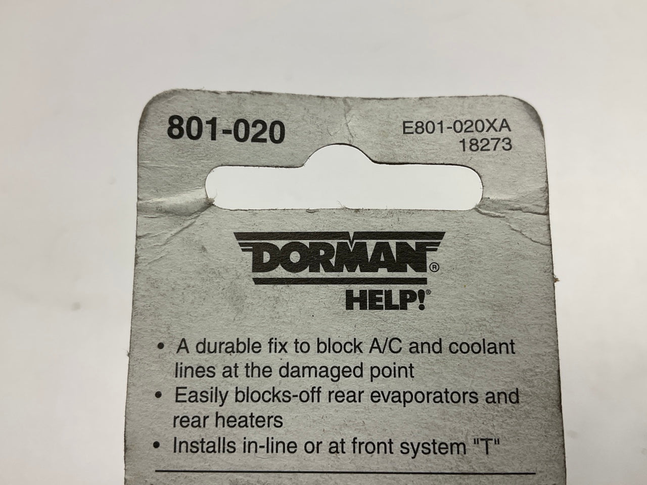 Dorman 801-020 Line Terminator A/C Block Off Kit - 12mm OD Line