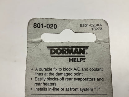 Dorman 801-020 Line Terminator A/C Block Off Kit - 12mm OD Line