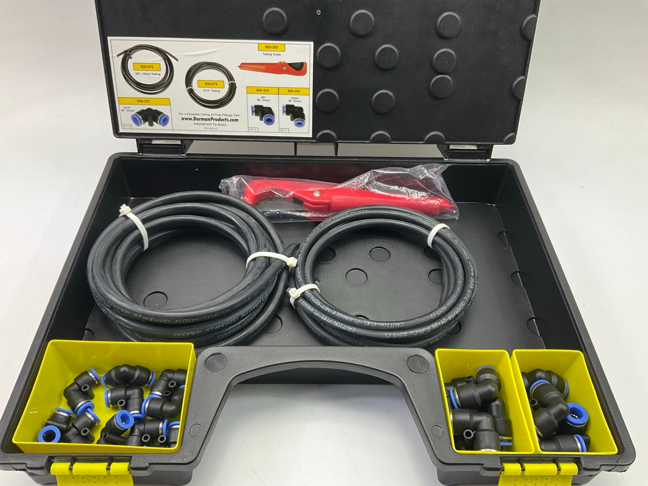 Dorman 801-600 Nylon Fuel Line Repair Kit Tech Tray