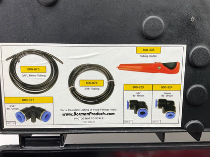 Dorman 801-600 Nylon Fuel Line Repair Kit Tech Tray