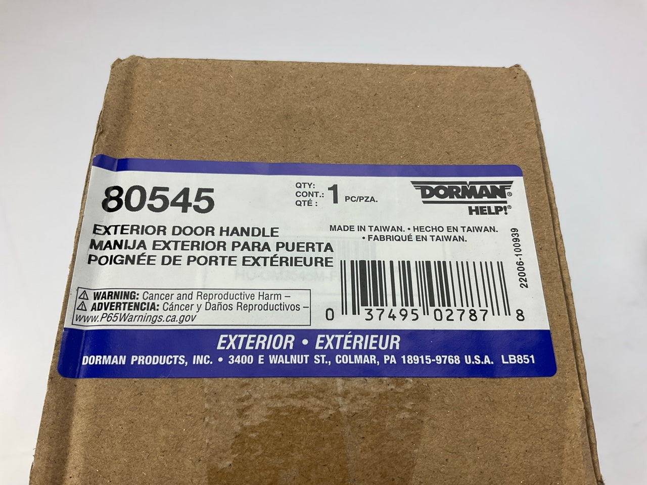 Dorman 80545 Front Passenger Side Exterior Outside Door Handle