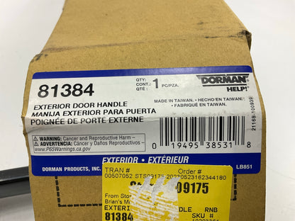 Dorman 81384 Front Right Exterior Door Handle