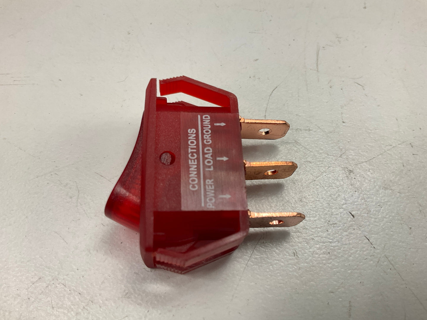 Dorman 84834 Illuminating Red Rocker Switch, Red Body / Glow - Rectangular Style