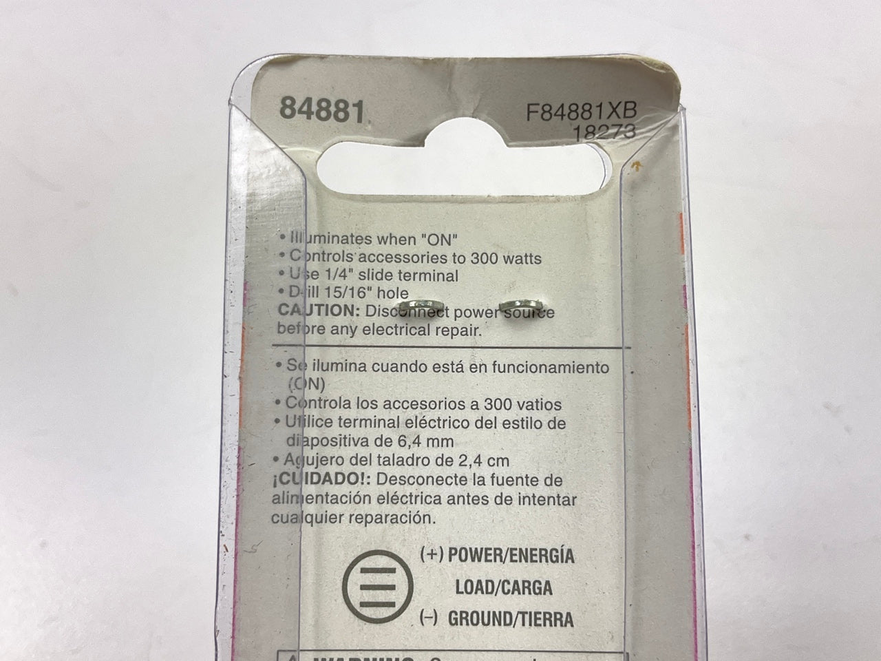 Dorman 84881 Rocker Switch, BLUE LED Glow, Square Body, 25A 12V