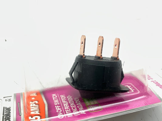 Dorman 84883 Black Body / Green LED Glow Round Style Rocker Switch, 25A 12V