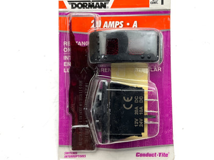Dorman 84945 Rocker Switch - On/OFF/On, Clear Glow, 20 Amp, 12V
