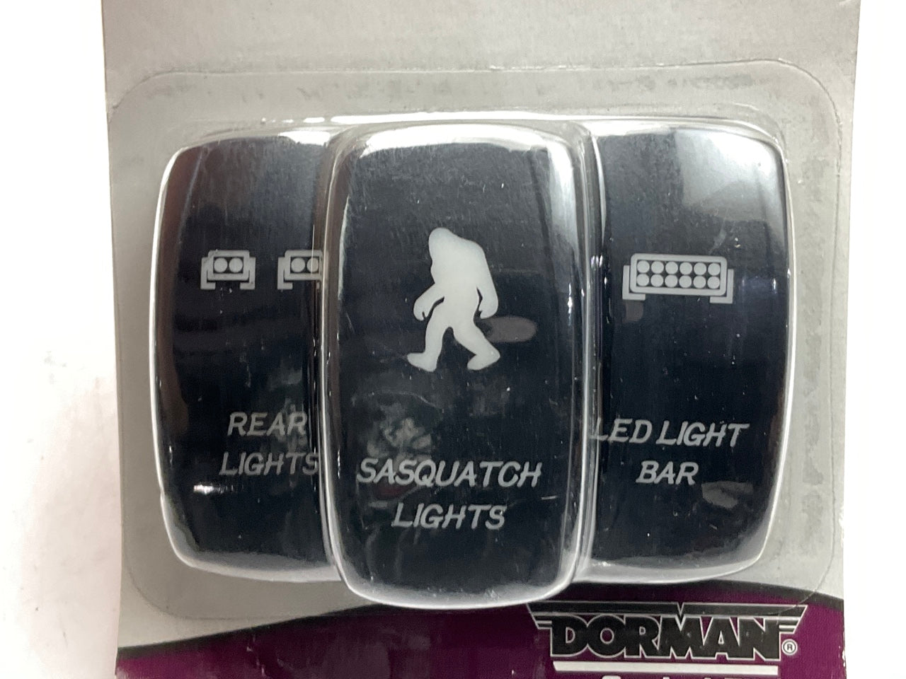 Dorman 84948 Electrical Switch Rocker Covers Rear LED Light Bar Sasquatch