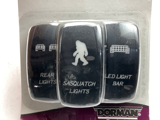 Dorman 84948 Electrical Switch Rocker Covers Rear LED Light Bar Sasquatch