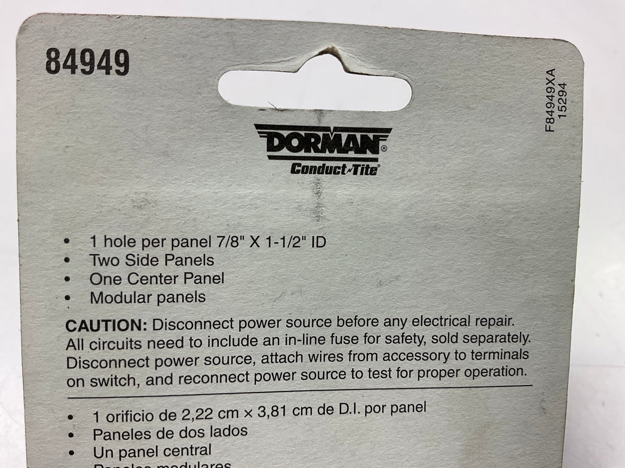Dorman 84949 Universal Switch Modular Mounting Panel - 3 PCS