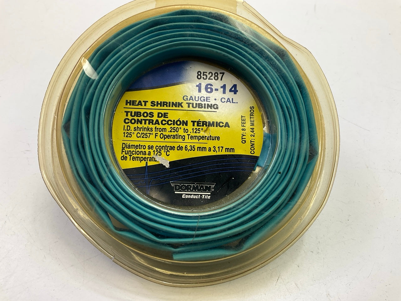 Dorman 85287, 16-14 Gauge 8 Ft Blue PVC Heat Shrink Tubing