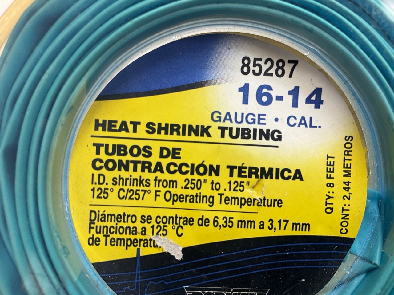 Dorman 85287, 16-14 Gauge 8 Ft Blue PVC Heat Shrink Tubing