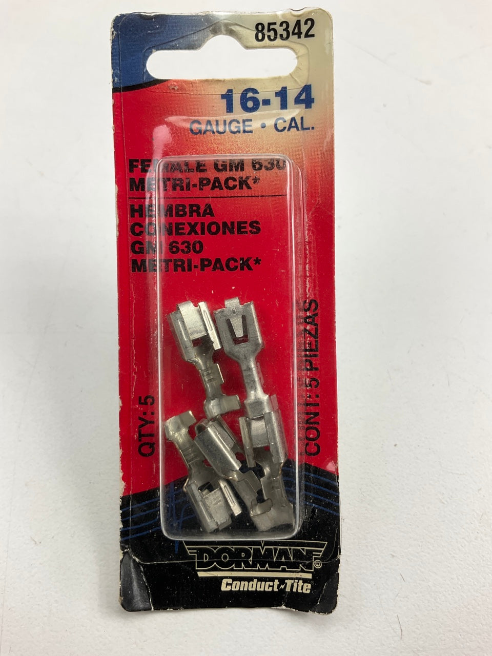 Dorman 85342 16-14 Gauge Female GM Metri-Pack 630 Series Tech Terminal - 5pcs