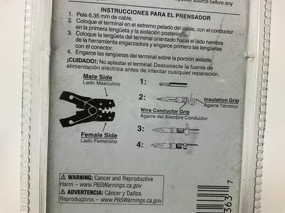 Dorman 85363 Electrical Terminal Crimper, OEM Technician Style