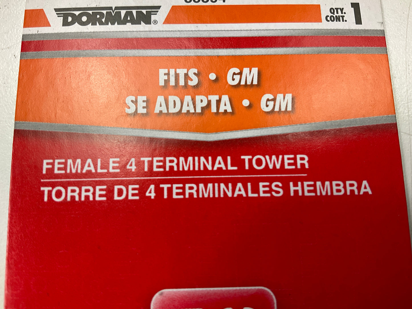 Dorman 85394 4-Terminal Female Tower Connector Weather Pack Pigtail Harness