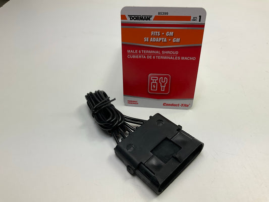 Dorman 85399 WeatherPack GM Replacement 6-Terminal Male Shroud Connector