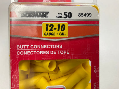 Dorman 85499 Yellow Butt Connector Terminals, 12-10 Gauge, Pack Of 250 Pcs