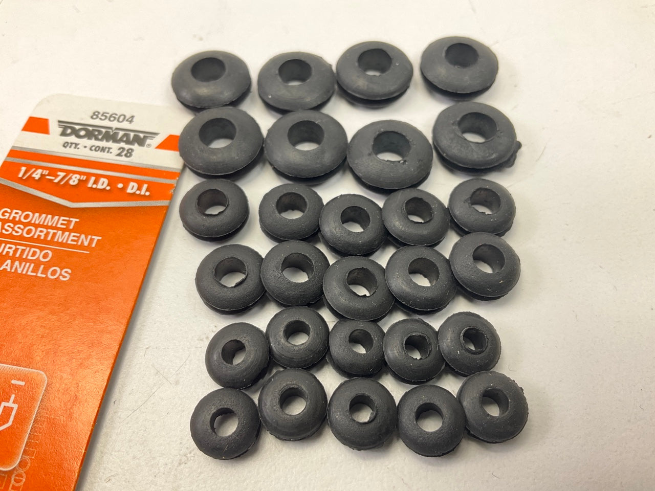 Dorman 85604 Rubber Grommets Pack For Electrical Wire Or Gauge Tubing, 1/4''-7/8''