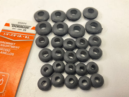 Dorman 85604 Rubber Grommets Pack For Electrical Wire Or Gauge Tubing, 1/4''-7/8''