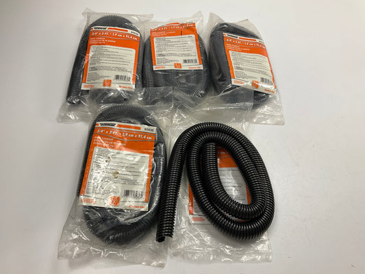 (5) Dorman 85636 3/4 In. X 3 Ft. Black Flex Split Wire Conduit