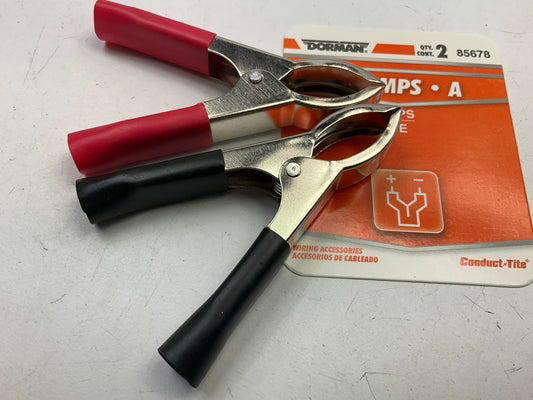 Dorman 85678 - 30 Amp Red / Black Insulated Electrical Battery Clamps