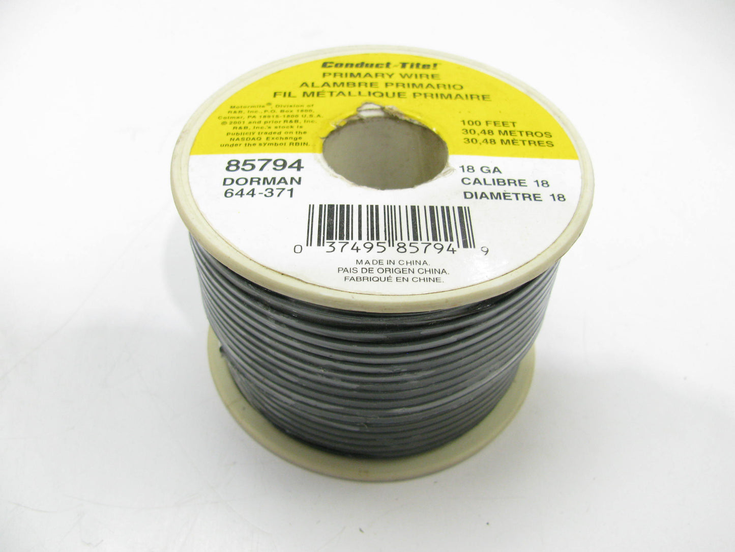 Dorman 85794 Primary Wire 18 Gauge Black - 100 Feet Roll