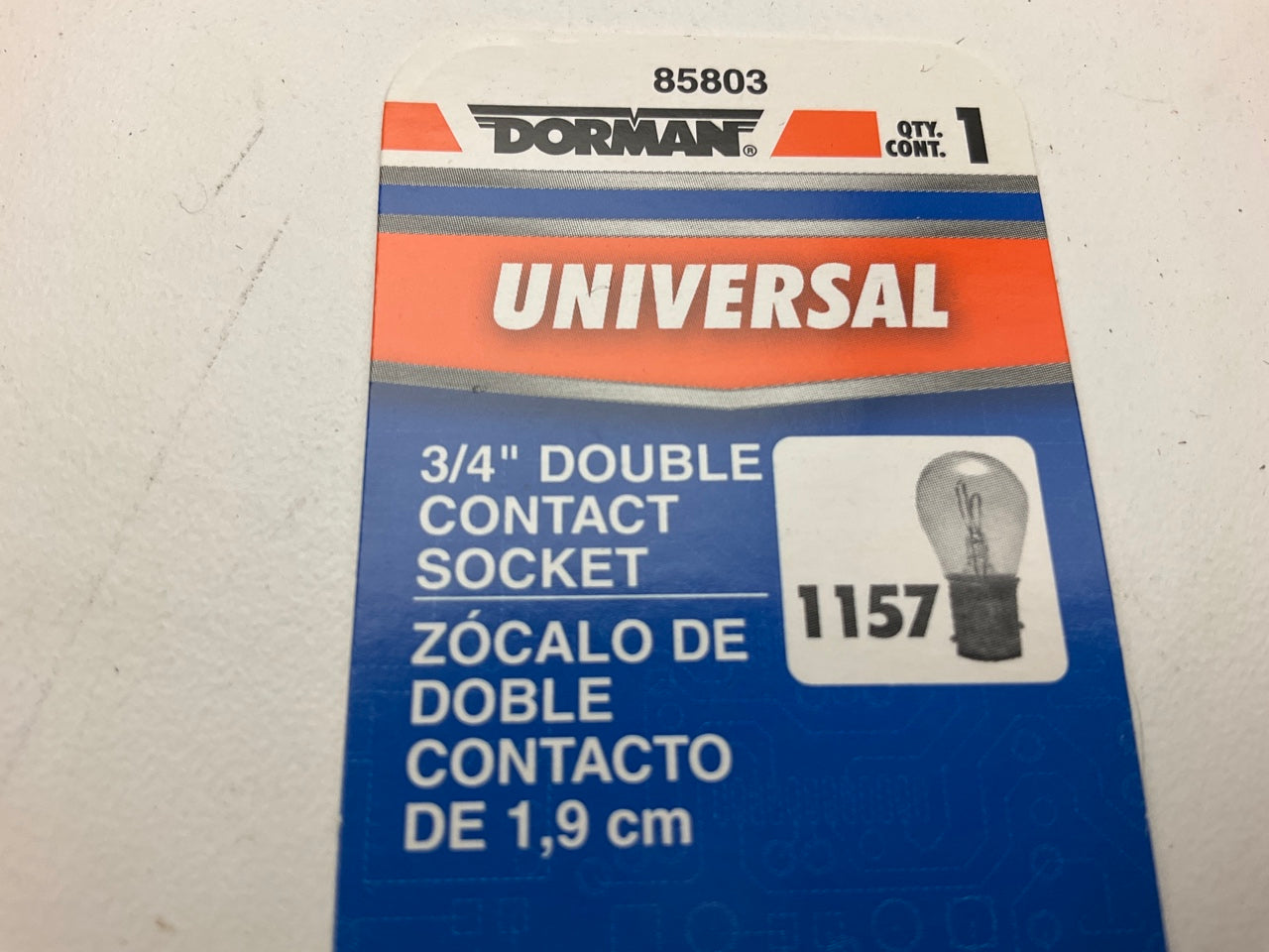 Dorman 85803 Electrical Light Bulb Socket - 2-Wire Double Contact For Bulb 1157