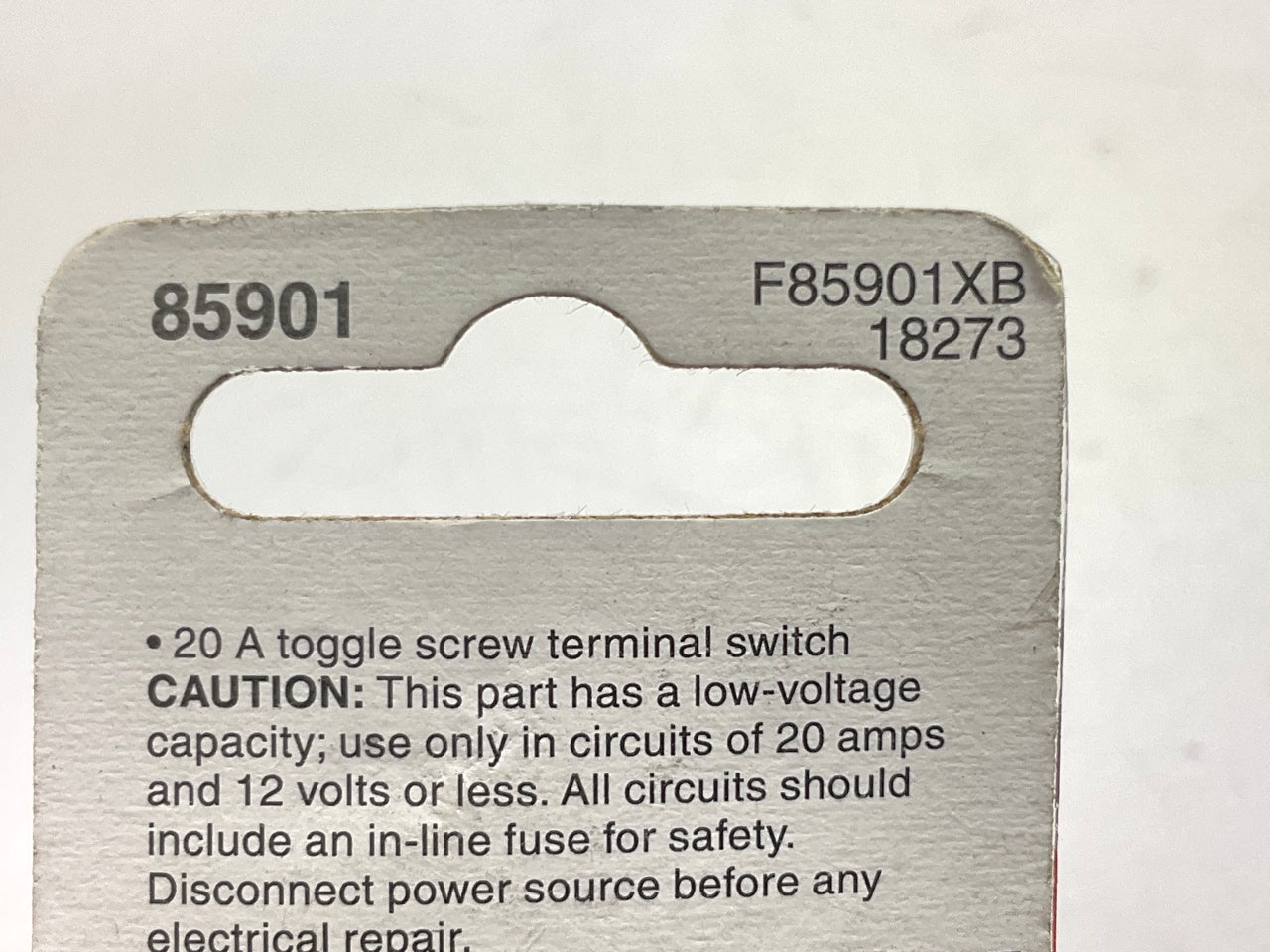Dorman 85901 Toggle Switch On-Off 20A 12V
