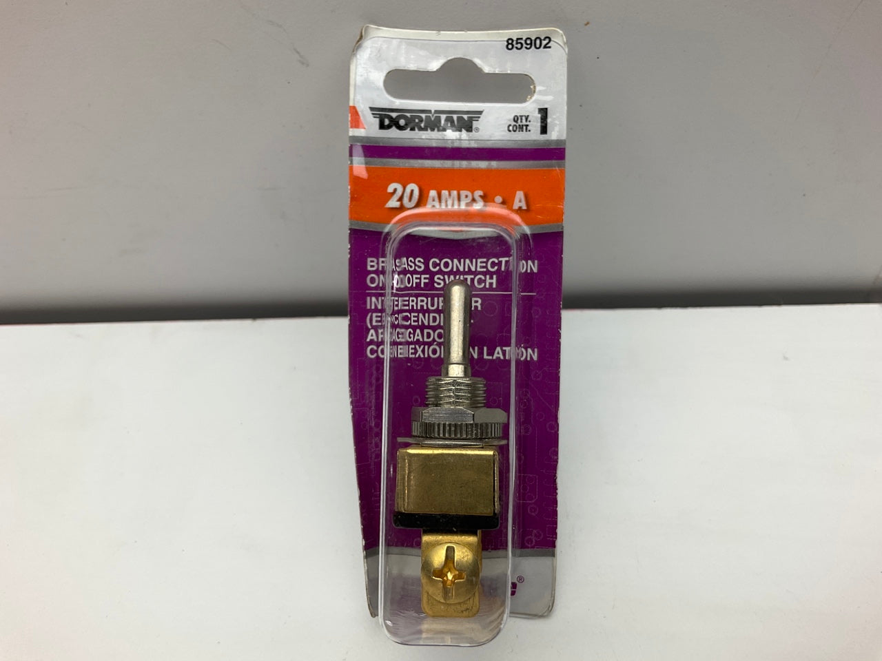 Dorman 85902 Toggle Switch - Brass W/ Screw Terminal - 20 Amp (240 Watts)