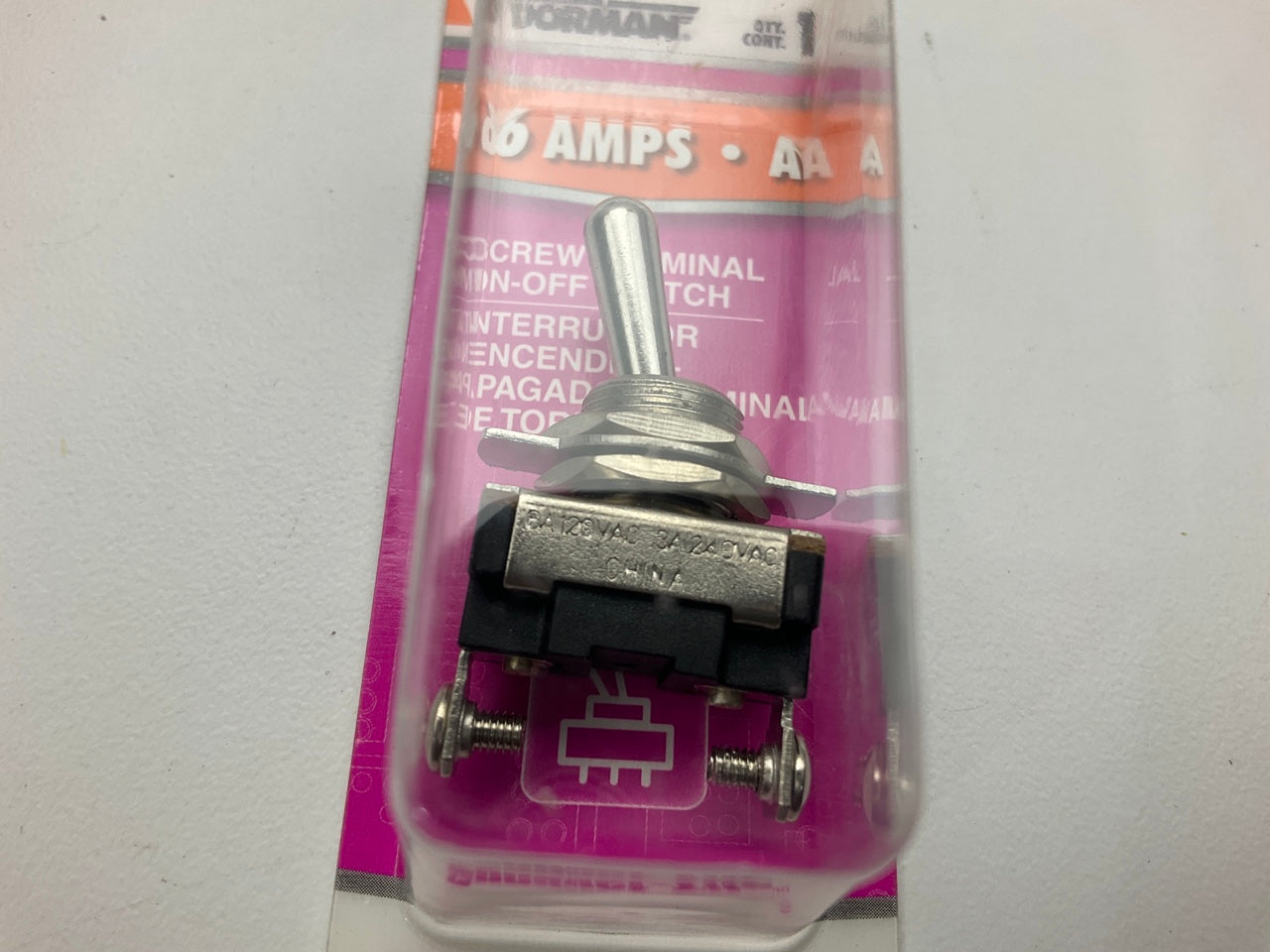 Dorman 85903 6 Amp Metal Toggle Switch W/ Screw Terminals 125V
