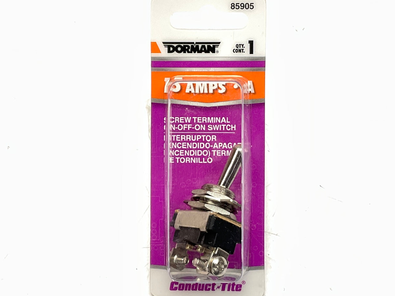 Dorman 85905 Universal Toggle Switch On/Off - 15 Amp, 12V