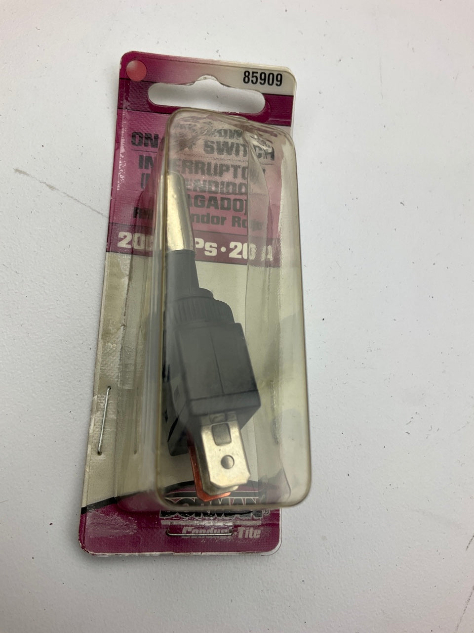 Dorman 85909 Red LED Indicator Lever Toggle Switch, 20 Amp 12V, Single Throw
