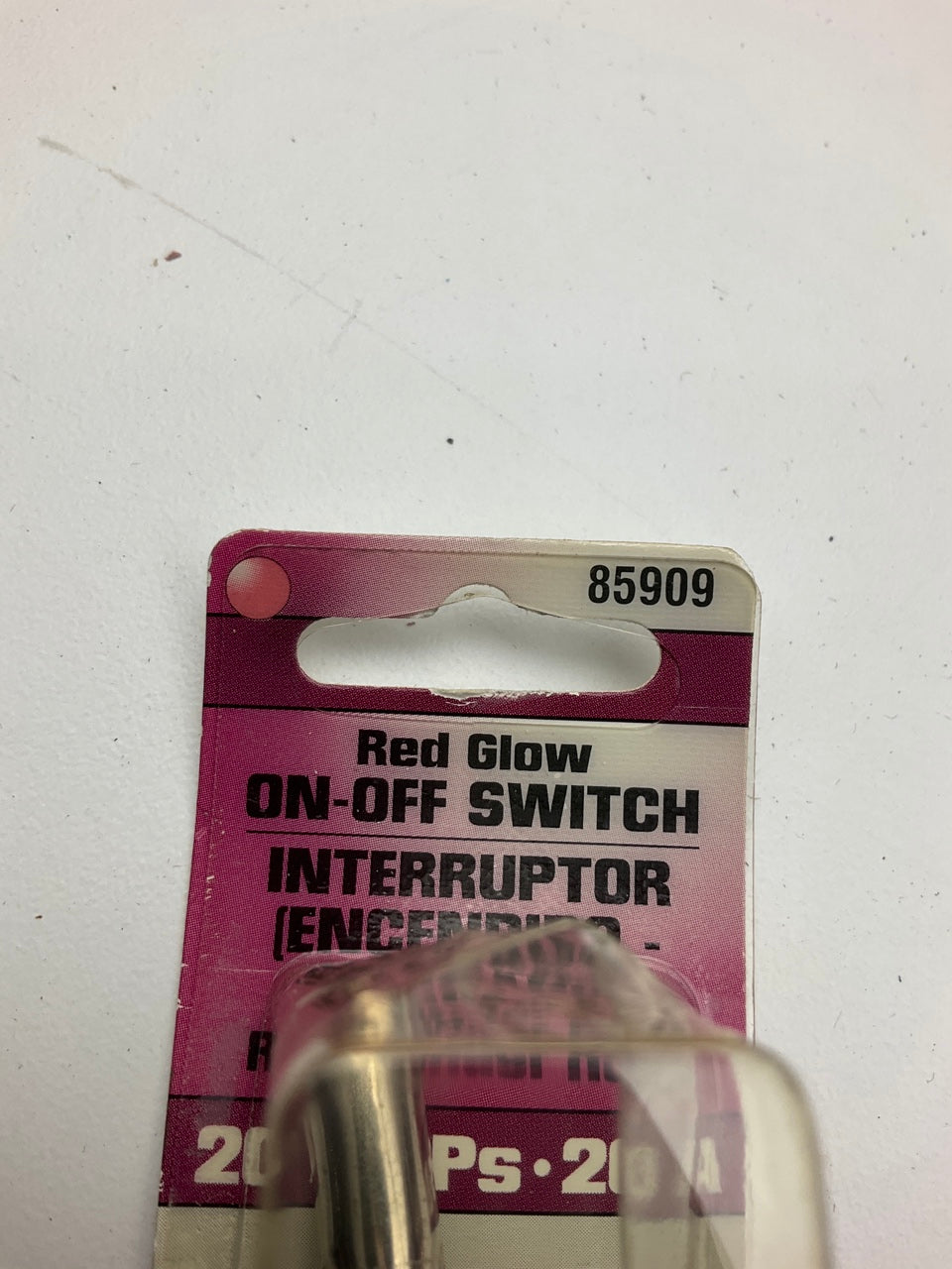 Dorman 85909 Red LED Indicator Lever Toggle Switch, 20 Amp 12V, Single Throw