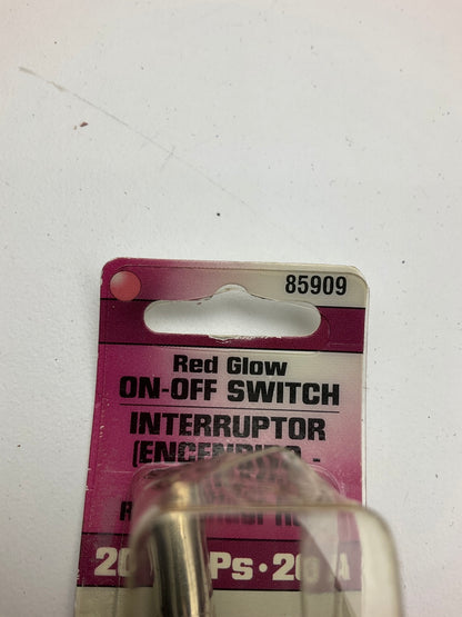 Dorman 85909 Red LED Indicator Lever Toggle Switch, 20 Amp 12V, Single Throw