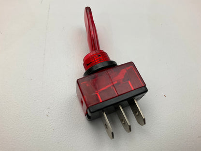 Dorman 85910 Red Glow Lever Toggle Switch, 20 Amp 12V, Single Throw