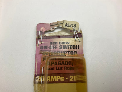 Dorman 85910 Red Glow Lever Toggle Switch, 20 Amp 12V, Single Throw