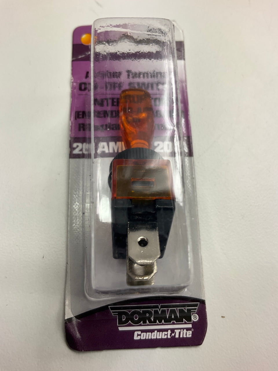 Dorman 85911 20 Amp Electrical Toggle Switch - Amber Lever Glow