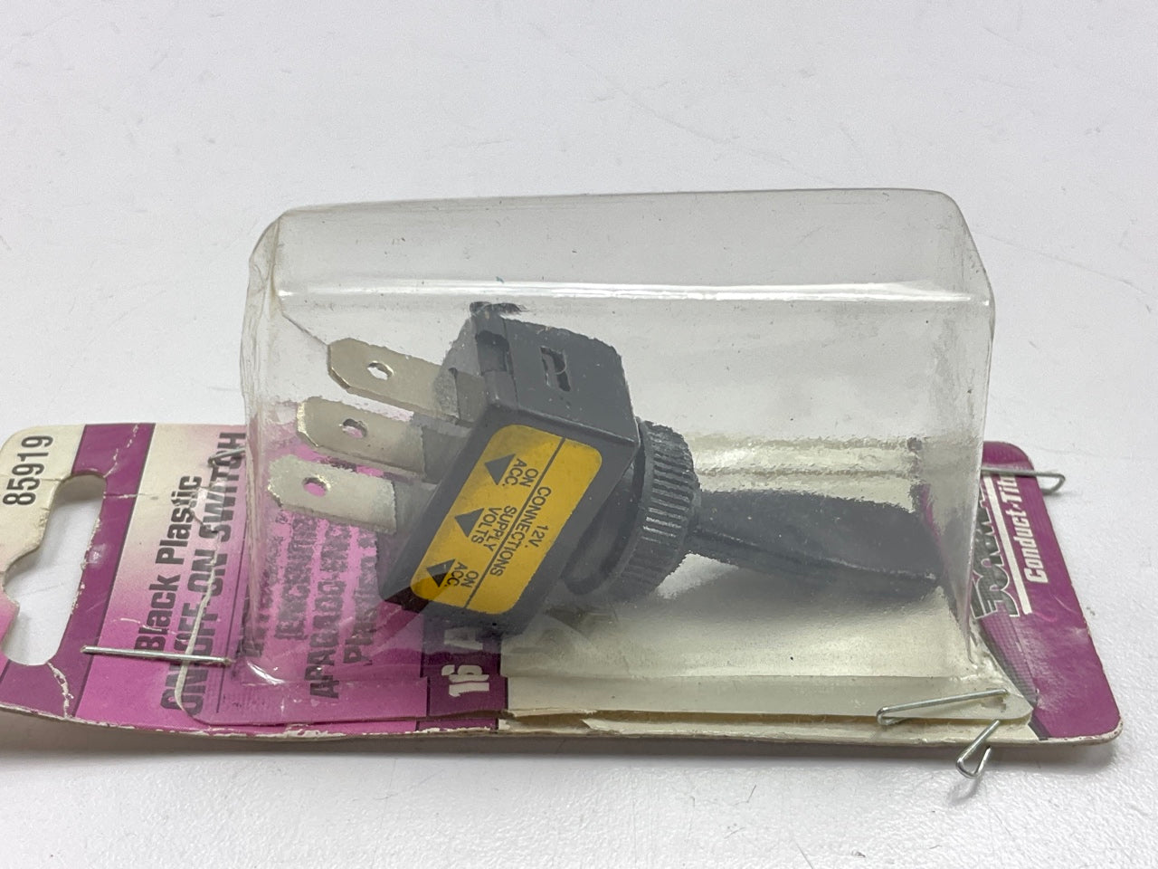 Dorman 85919 Toggle Switch - Lever Plastic Black - On-Off-On Function 12V 16A