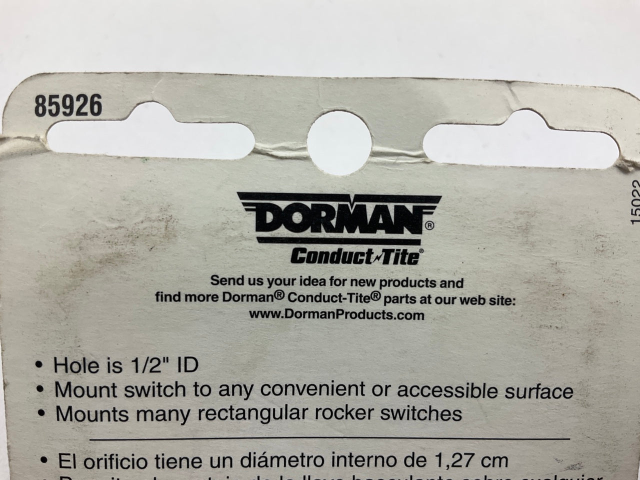 Dorman 85926 - 2 Hole Toggle Switch Mounting Mount Panel For 1/2'' ID Switches