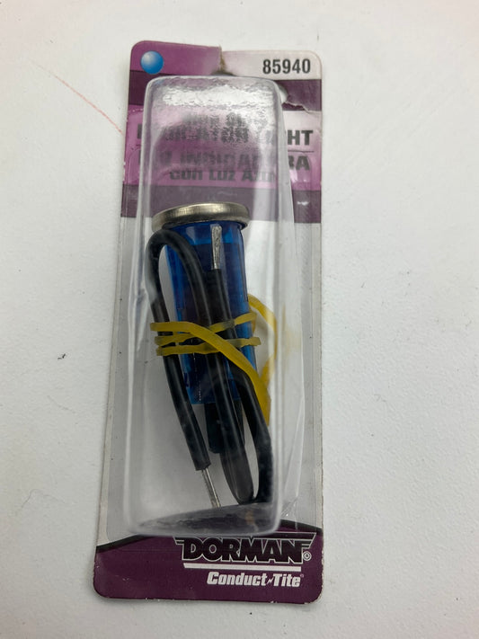 Dorman 85940 BLUE Toggle Switch Multi Purpose Warning Pilot Light 1/2'' Dia.