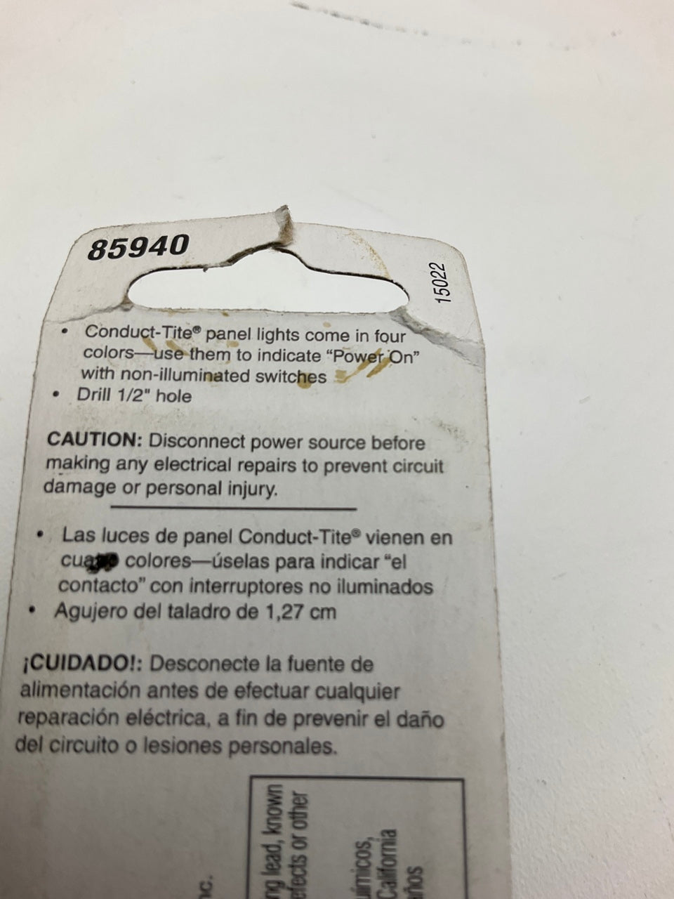 Dorman 85940 BLUE Toggle Switch Multi Purpose Warning Pilot Light 1/2'' Dia.