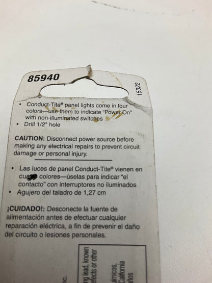Dorman 85940 BLUE Toggle Switch Multi Purpose Warning Pilot Light 1/2'' Dia.